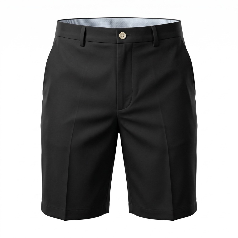 PETER MILLAR 38 Mens Golf Shorts Black Performance Flat Front RN100306